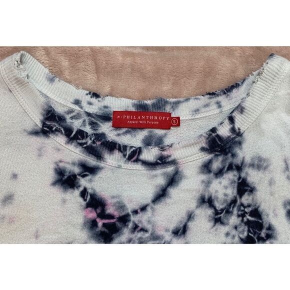 N:Philanthropy Sterling Tie Dye Pullover Sweatshirt Crewneck - Picture 3 of 12